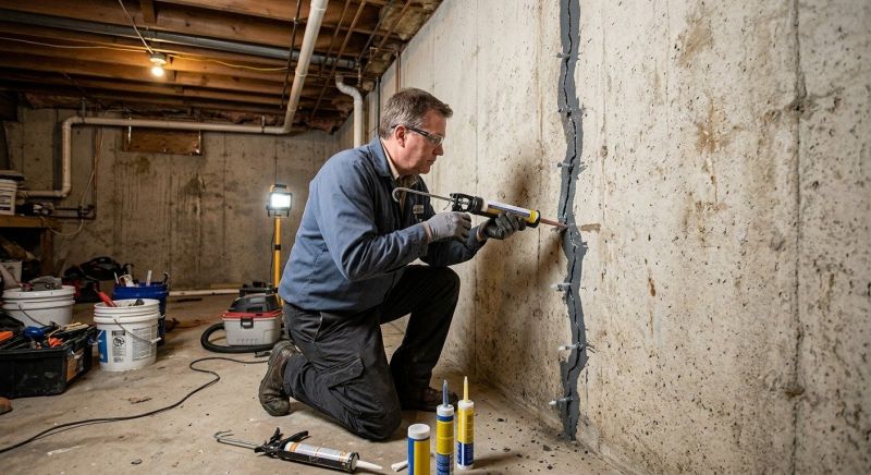 Basement Crack Repair in Smithville, TN