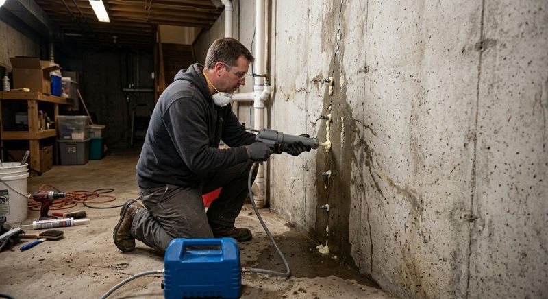 Basement Crack Repair in Smithville, TN
