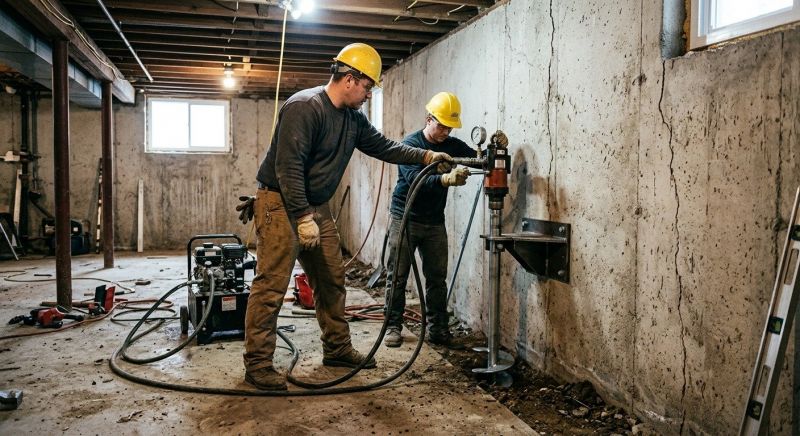Basement Stabilization in Smithville, TN