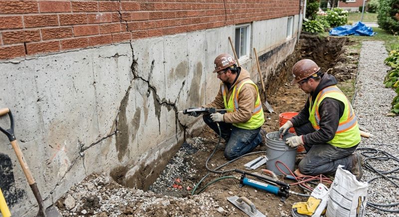 Cracked Foundation Repair in Smith County, TN