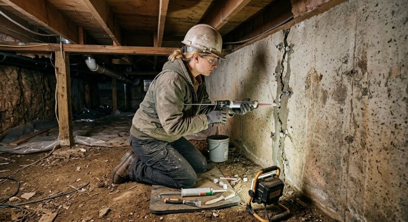 Crawlspace Foundation Repair in Woodbury, TN