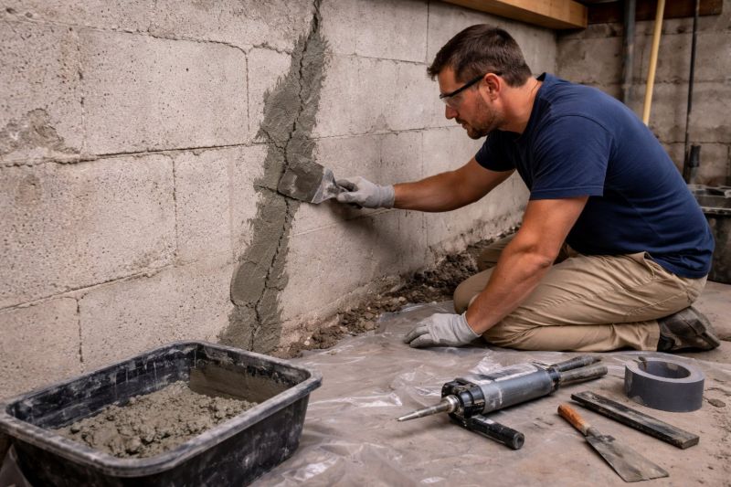 Foundation Crack Repair in Watertown, TN