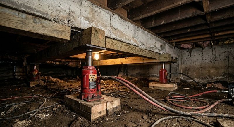 Foundation Jacking in Woodbury, TN