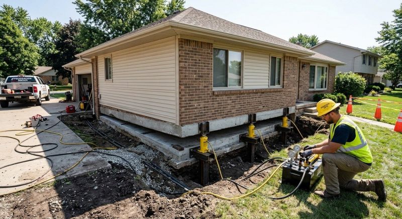 Foundation Lifting in Buffalo Valley, TN