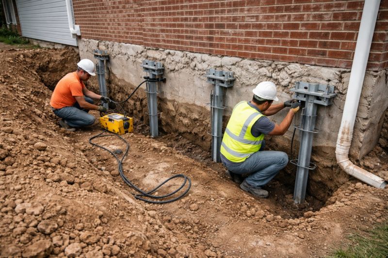 Helical Piers Installation in Smithville, TN