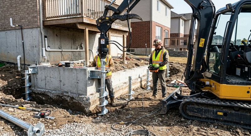 Helical Piers Installation in Smithville, TN