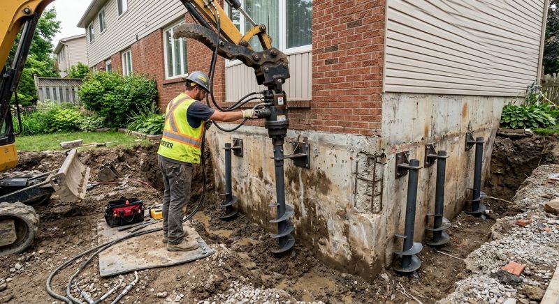 Helical Pile Installation in Smithville, TN