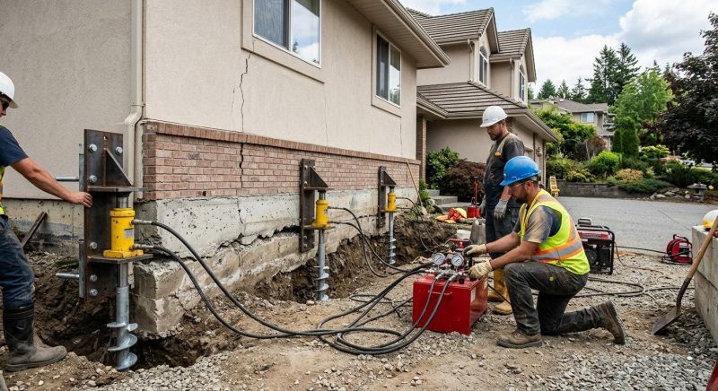 Sinking Foundation Lifting in Smithville, TN