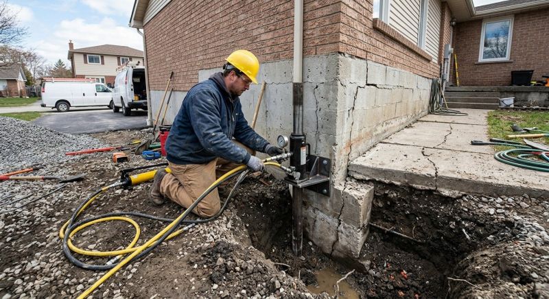 Sinking Foundation Repair in Carthage, TN
