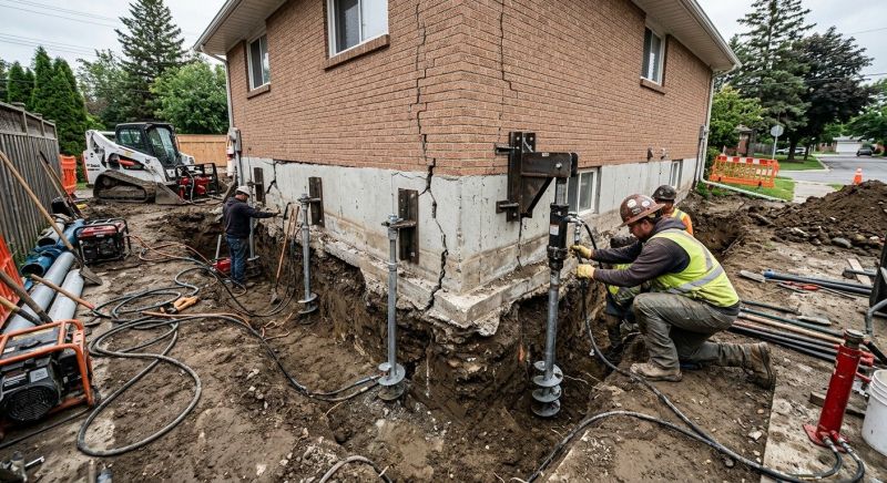 Sinking Foundation Repair in Carthage, TN