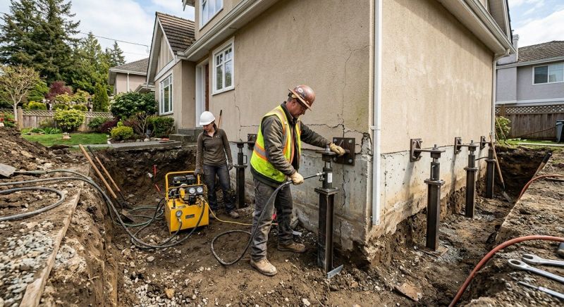Sinking Foundation Repair in Smithville, TN