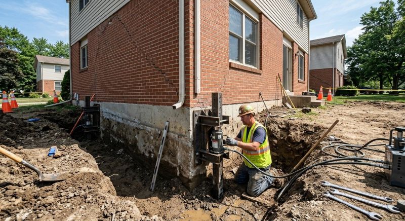 Sinking Foundation Repair in Smith County, TN