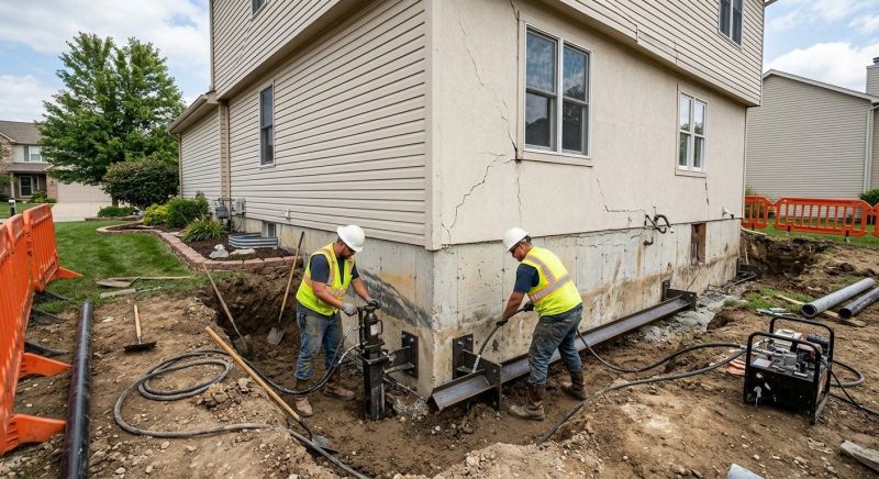 Sinking Foundation Repair in Warren County, TN