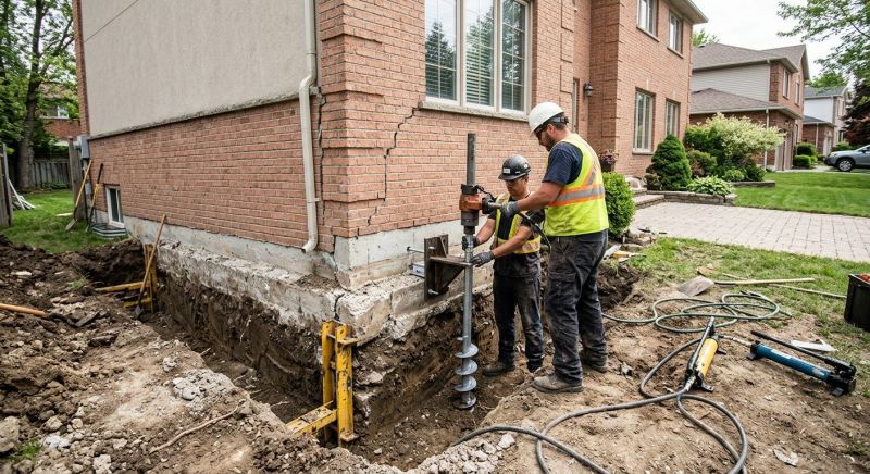 Sinking Foundation Repair in Warren County, TN